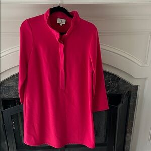 Tuckernuck Avery Mini Dress Stretch Crepe Fuchsia Pink Size M